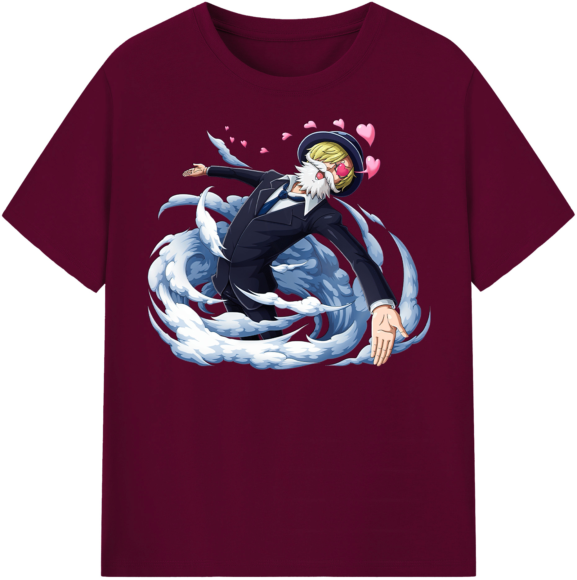 （画像用） ワンピース サンジ ONE PIECE Sanji レディースカジュアルプリントTシャツ（綿100％）